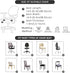 FORCHEER Office Chair Seat Covers, Stretch Desk Chair Seat Cover (Paisley)...