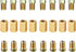 3/8 Inch-24 Threads Brake Line Fittings Assortment for 3/16 Inch Tube set of 2(8 Unions, 16 Nuts)...