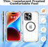 iPhone 15 Pro Max Waterproof Case Compatible with MagSafe, Translucent Slim IP68 Underwater Built-in Screen Protector, 12FT Military Grade, 360 Fu...