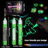 Roizefar Fabric Paint, 10 Colors Glow in the Dark Paint, 3D Permanent Acrylic Textile Paint (20 ml/0.68 oz), Neon Craft Painting Fabric Paint for ...