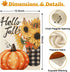 Hello Fall Pumpkin Garden Flag Vertical Double Sided 12x18 Inch Small Yard Flag Thanksgiving Autumn Burlap Yard Seasonal Holiday Outdoor Decor...