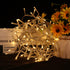 LED Christmas Tree Lights - Mini Warm White String Lights Plug in, 8 Modes Outdoor Christmas Lights for Tree Party Decorations, 100 LED 8 Feet, Cl...