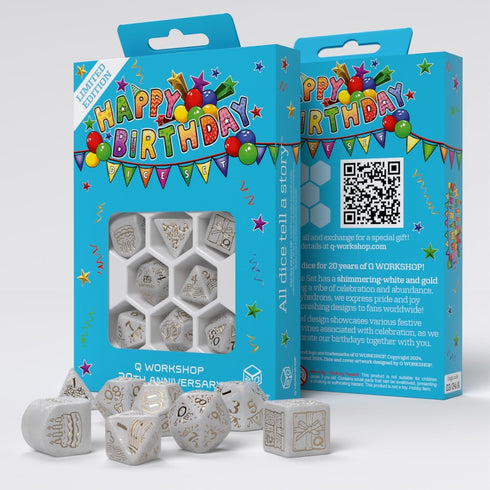 Happy Birthday Dice Set by Q-Workshop, Dice Board Game, for 1+ Players and Ages 14+...