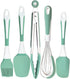 Silicone Kitchen Cooking Utensils Set Heat Resistant, 5 Pcs Silicone Spatula Set for Baking Cooking Mixing, Silicone Cooking Utensils Set for Nons...