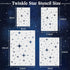 4 Pack Star Stencil 4 Sizes Star Shaped Painting Template Reusable Plastic Twinkle Starburst Painting Stencils for Wall Wood Canvas Fabric, Use fo...