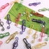 Music Paper Clips 6 Colors, 100 Pcs Cute Paper Clips Funny Creative Music Coloured Plastic Alloy Office Stationery for Documents Book Memo Paper...