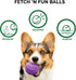 Furhaven 3-Pack 2.5" Squeaky Ball Dog Toys for Small/Medium Dogs, Fits Most Standard Launchers - Fetch 'N Fun TPR Squeaky Ball Toy Set - Space Pac...