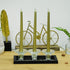 Zest Candle Inch, Metallic Bronze Gold 12-Piece Taper Candles, 12 inch, Count...