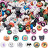 1 Box 300Pcs Halloween Clay Bead Polymer Clay Beads Holiday Pumpkin Ghost Spider Bat Heishi Spacer Beads for Jewelry Making Supplies Bead Assortme...