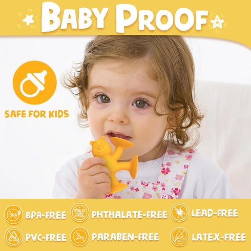 Baby Bath Toys Suction Cup Toys for Kids No Hole Bath Toys for Kids Ages 1-3 Toddler Bath Toys Connect Build Create Travel Toys Suction Toys Batht...