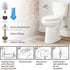 Toilet Flange with Wax Ring for Toilets Replacement Kit Includes Bolts PVC Toilet Flange Repair Kit for 3" or 4" Pipes, Fit Toilet Install & Repai...