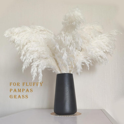 Matte Black Vase - Black Flower vase, 6" Small Simple Modern Ceramic Vases for Flower/Pampas Grass, Minimalist Farmhouse Boho Vase for Centerpiece...