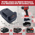 for Makita to Milwaukee? Battery Adapter compatible with Makita 18V lithium battery BL1815 BL1820 to replace for Milwaukee 18V Lithium Battery 48-...