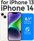 Mkeke for iPhone 14 Case for iPhone 13 Case Magnetic Purple Blue Shockproof Bumpers Cover......