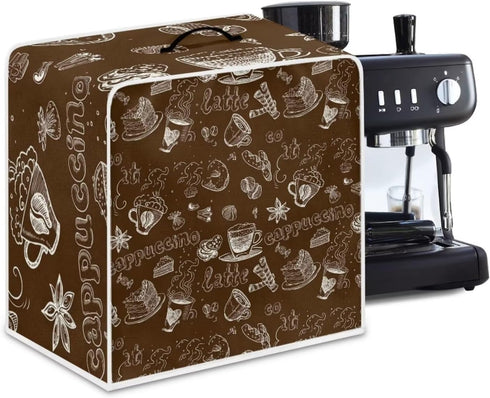 Coffee Machine Dust Cover for Kitchen Appliance and Accessories Espresso Appliance Cover Home Kitchen Appliance Cover for Stain Dust Resistant Sup...