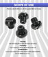 4 Pcs M10x1.25 Screws Bolts,Car Accessories Left and Right Motorcycle Mirror Hole Plugs Screw,Universal Fit for FZ-07 FZ-09 MT-07 MT-09FZ CRF250 C...