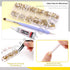 Mardatt 2606Pcs B7000 Jewelry Adhesive Glue with Golden Yellow Rhinestones, 2mm 3mm 4mm 5mm Flat Back Gems Rhinestones with Tweezers Dotting Tools...
