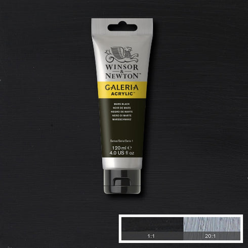Winsor & Newton 120ml Galeria Acrylic Paint - Mars Black...