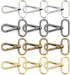 CRAFTMEMORE Snap Hook Swivel Push Gate Lobster Clasps Fashion Clips Purse Making FS10 Pack of 10 (Gunmetal, 3/4 Inch)...