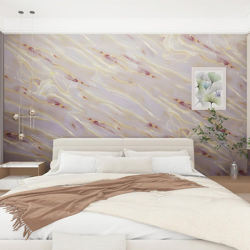 Pink Purple Glossy Marble Contact Paper for Cabinets and Drawers Granite Countertop Wall Paper Peel and Stick Modern Kitchen Wallpaper Self Adhesi...