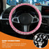 Diamond Steering Wheel Cover? 14.5-15 Inch Car Steering Wheel Cover with Bling Crystal Rhinestone,Delicate and Anti-Slip Sparkly Sedan Steering Wh...