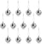 12 Pcs Silver Disco Mirror Ball for Party Decoration, Christmas Tree Wedding Birthday Party Ornaments(4CM)...