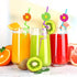 24PCS Daisy Flower Drinking Straws Reusable for Kids Daisy Flower Theme Birthday Party Favors Supplies Decorations with 2 PCS Cleaning Brushes (Da...