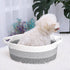 ABenkle Small Woven Basket, 12"x 8" x 5" Cute Small Basket, Rope Room Shelf Storage Basket, Cat Dog Toys Basket Chest Box, Empty Decorative Gift B...