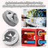 100pcs 3/8-1/2 Inch Non-Metallic Button Push-in Cable Connector, Plastic Cable Connector Electrical Conduit Fittings, Fits 1/2-Inch Knock Outs, Us...