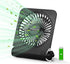 Desk Fan, 3000mAH Rechargeable Battery Powered Ultra Quiet 4 Speed 5in 225° Rotated Mini and with USB for Desk Top/Office Strong Airflow Easy Clea...