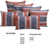 Boho Throw Pillow Covers Red and Blue - 18 x 18 Inches Decorative Kilim Pillows, Oriental Room Decor for Couch, Bohemian Outdoor Case for Farmhous...