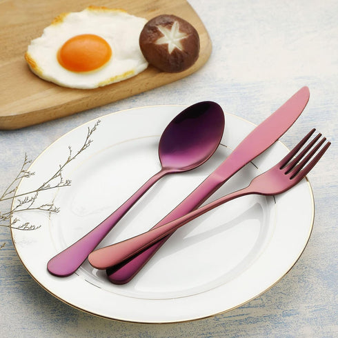 VANDBAO Portable Travel Utensils, Reusable Silverware with Case for Fixing Tableware, 9 Pieces Stainless Steel Stable Flatware Set, Camping Picnic...