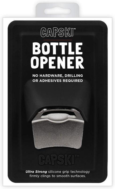 30 Watt CAPSKI | Silicone Portable Movable Man Cave Bottle Opener | No Screws or Glues | Grips Shiny Surface | Man Cave Gift...