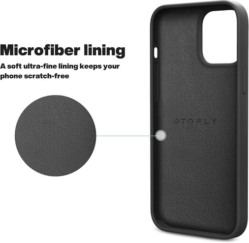 OTOFLY Designed for iPhone 13 Pro Max Case, Silicone Shockproof Slim Thin Phone Case for iPhone 13 Pro Max 6.7 inch (Black)...