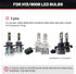 RED WOLF 9008 H13 Headlights Wiring Harness Socket Male & Female Adapter Connector for H13LL Lamps Bulbs Replace Headlamp Fog Light for Truck Pick...