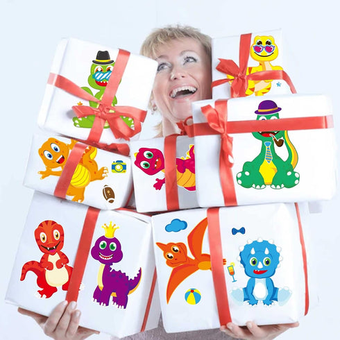 27 Pieces Make Your Own Dinosaur Stickers Make A Face Stickers for Kids Toddlers with Dinosaur System DIY Craft Stickers Kids Party Favor Supplies...