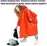 Emergency Blanket Poncho, 4 Pack Ultralight Waterproof Thermal Survival Space Blanket Ponchos with Hood for Camping Hiking Outdoor...