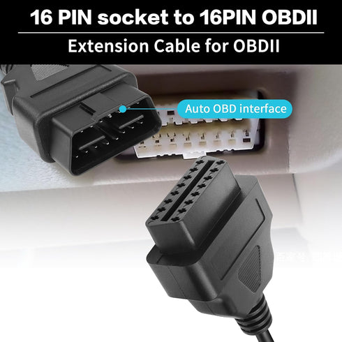 YACSEJAO 7 Pin to 16 Pin OBD2 Adapter, 7 Pin Male OBD1 to OBD2 OBDII 16 Pin Female Diagnostic Scanner Adapter Cable for Auto (F-O-R-D) Repair Tool...
