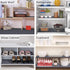 HooTown Shelf Liner Kitchen Cabinet Drawer Mats 11.8 Inch Wide x 78.7 Inch Long, Non Adhesive EVA Plastic Washable Waterproof Pad Protectors for P...