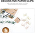 20pcs Paper Clip with Bow Office Paperclips Delicate Paper Clips Decorative Paper Clips Metal Paper Clips Lovely Paper Clips Cross Paper Clips Bow...