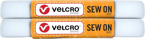 VELCRO Brand Sew on Tape 5ft x 3/4 in for Fabrics Clothing and Crafts, Substitute for Snaps and Buttons, Cut Strips to Length, White...