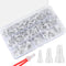 250 Pcs Closed End Crimp Connectors, 22-16/16-14/12-10 AWG Gauge Nylon Insulated Closed End Wire Crimp Cap Wire Connectors, Crimp Cap Terminals Co...