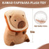 Cute Capybara Plush Kawaii Soft Capybara Plush Doll Pillow with Bread Capybara Stuffed Aniamls Toys for Girls Kids Adults Birthdays Valentines Gif...