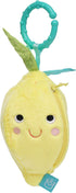 Manhattan Toy Mini-Apple Farm Lemon Baby Travel Toy with Rattle, Squeaker, Crinkle Fabric & Teether Clip-on Attachment...