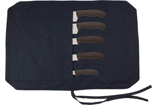 Chef's Knife Roll Up Bag Travel Chef Knife Case Carrier Storage Bag (Black, 5 Slots)...
