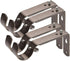 Curtain Rod Bracket Set of 4 for 7/8 or 1 Inch Rods, Adjustable - Antique Silver...