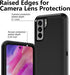 MMY Case for Samsung Galaxy S21 FE Case + Tempered Glass Screen Protector Heavy Duty Shockproof Drop Dust Proof 3 in 1 Defender Black...