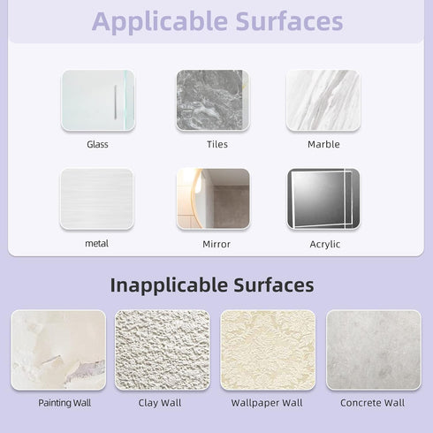 VIS'V Key Holder Wall Mount, Large Metal Self Adhesive Key Hanger with 4 Hooks, No Drilling, Extra Adhesive Strip, White...