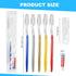 twoworld Disposable Toothbrushes with Toothpaste and Dental Floss Pick Individually Wrapped, Bulk Toothbrush 5 Colors and Toothpaste 5 grams, Flos...