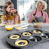 Non-Stick Donut Baking Tray | 10.4" x 7.28" Donut Tray with 6 Donut Molds | Steel Donut Tray | Make the perfect bagel and cake donuts(1pc)...